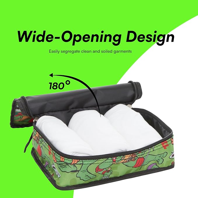 Teenage Mutant Ninja Turtles Packing Cubes - Leonardo, Raphael, Donatello, Michelangelo - TMNT 5 Piece Travel Luggage Organizer Set for Kids Teens Adults - Image 6