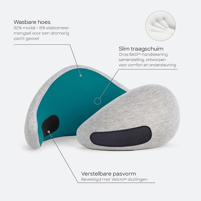 Ostrichpillow GO Travel Pillow, 360° Memory Foam Support, Soft & Washable - Image 3