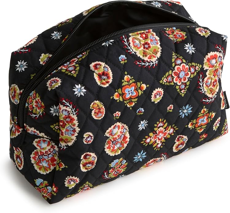 Vera Bradley Premium Cotton Large Cosmetic Makeup Bag - Image 2