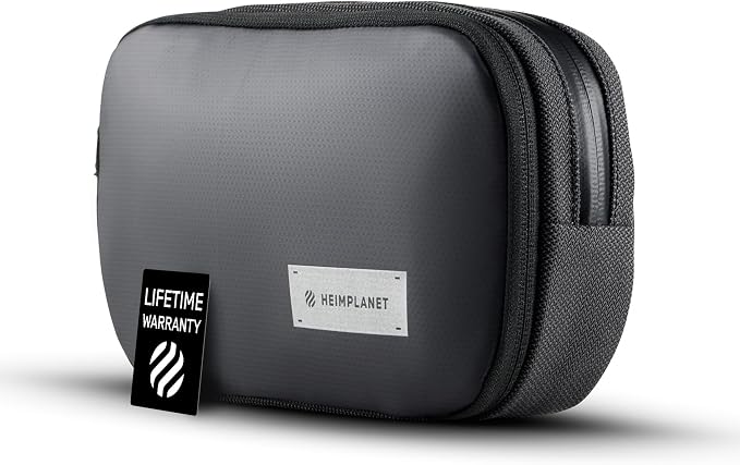 HEIMPLANET Original | HPT Carry Essentials - DOPP KIT | Hanging or standing travel toiletry bag | PVC-Free wash bag made from waterproof Dyecoshell |Supports 1% for The Planet (Better Half) by HEIMPLANET