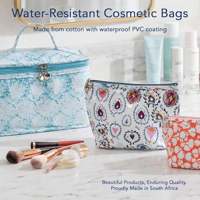 Jacaranda Living Extra Small Cosmetic Bag - Water-Resistant, PVC-Lined - Wild Things - Image 6