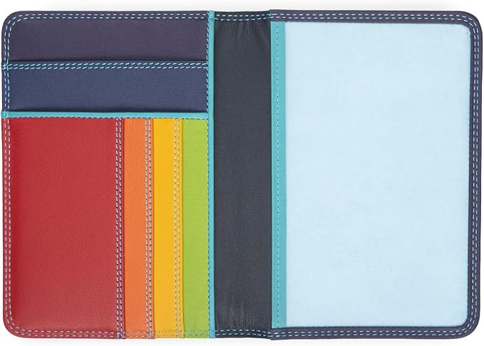 mywalit Leather Travel Passport Cover | Black Pace | 3 Cards, Notes And Transparent Passport Section - Image 2