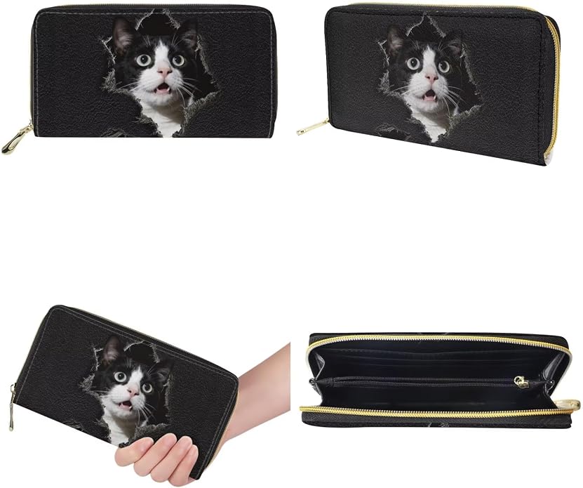 GIFTPUZZ Women Tote Bag Women Wallet Portable Cosmetic Bag for Women Bag Set 3 Pack PU Leather Bags with Zipper - Image 7