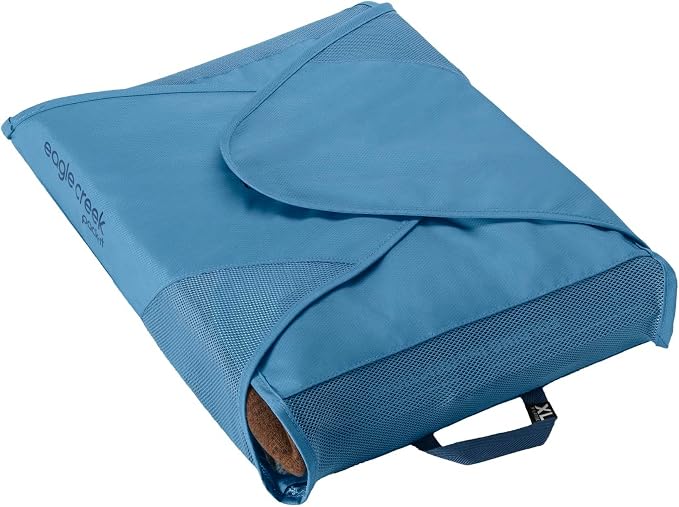 Eagle Creek Pack-It Reveal Garment Folder - Travel Garment Bag with Compression Wings to Maximize Luggage Space - Convenient Top Handle - Quick Drying Material XL Blue Dawn - Image 7