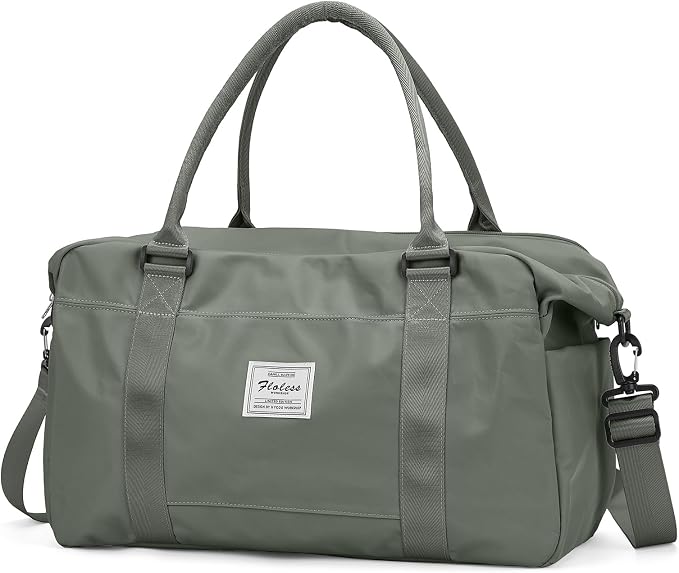 Travel Duffel Bag, Carry On Overnight Weekender Bags for Women | Travel Bag with Wet Pocket & Trolley Sleeve, For Spirit Airlines 18x14x8 Personal Item Bag by HYC00