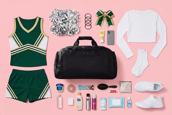 Personalized Cheerleading Duffel Bag with Custom Name – Cheer Team Gym Bag for Girls, Competition Travel Bag, Custom Team Colors & Year - Image 4