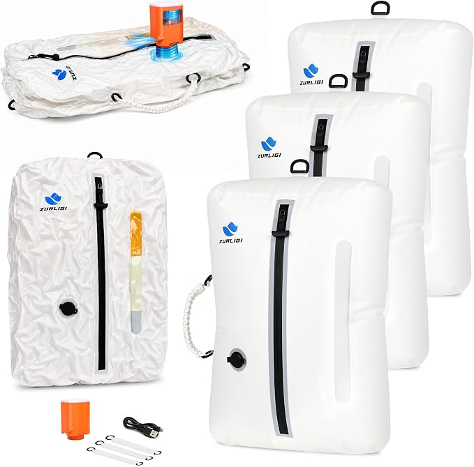 Zurligi Vacuum Travel Bags with Pump, Anti-rip Waterproof Compression Bag | Design with Handle, Reusable, Durable Nylon, Seamless Airtight Zipper, for Carry-on Packing, Travel, and Seasonal Storage by Zurligi