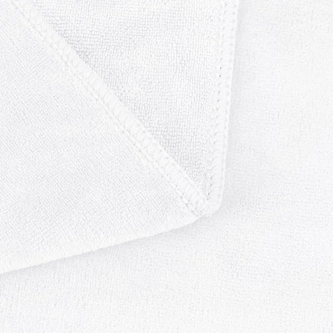 JML Microfiber Bath Towels, Bath Towel 2 Pack(35" x 70"), Oversized, Soft, Super Absorbent and Fast Drying, Multipurpose Use for Sports, Fitness, Yoga, Microfiber White - Image 5