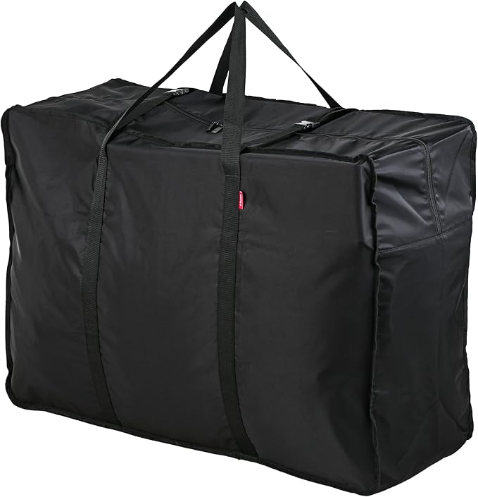 Plago Professional Quality Extra Large Nylon Duffel Bag – Lightweight, Foldable, Water-Repellent Cargo Bag for Travel & Camping, Folding Bike, Tent, Mattress, Blankets, and Closet Storage by Plago