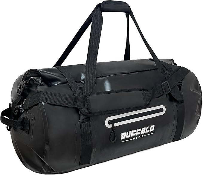 Buffalo Gear Waterproof Duffle Bag 40L 60L 80L Roll-top Dry Bag Heavy Duty Waterproof Duffel Travel Bag for Kayaking Rafting Boating Fishing Camping - Image 5