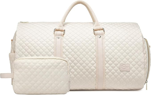 seyfocnia Convertible Carry on Garment Bag for Women, Garment Bags for Travel with Shoe Pouch 2 in 1 Hanging Suitcase Suit Bag for Women Travel Duffle Bag Garment Bag by Seyfocnia