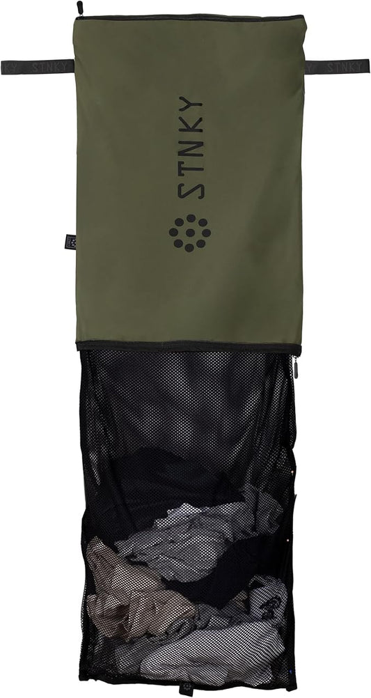 STNKY Bag Pro - Laundry Bags With Zips, Handles and Internal Mesh Bag for Travel, Yoga, Healthcare, Gym Kit, Laundry (XL, Forest Green) by STNKY
