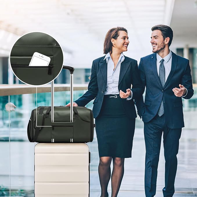 Garment Bags for Travel,45L Carry on Convertible Garment Duffle bag for Men Women - 3 in 1 Hanging Suit Travel Bag with Shoulder Strap - Image 7