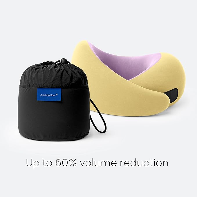Ostrichpillow GO Travel Pillow, 360° Memory Foam Support, Soft & Washable - Image 7