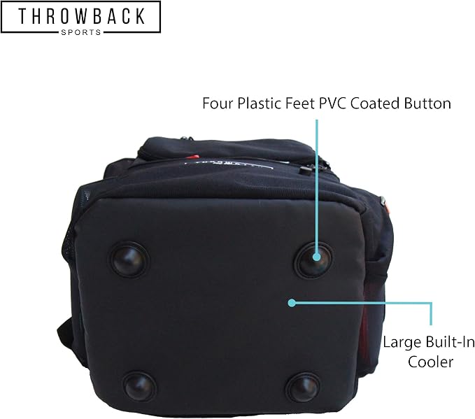 Throwback Sports Insulated Disc Golf Backpack with Cooler for 16+ Frisbees, Water Bottle Holder, Padded Straps, Quick-Access Pockets - Durable Disc Golf Bag for All-Day Comfort - Image 5