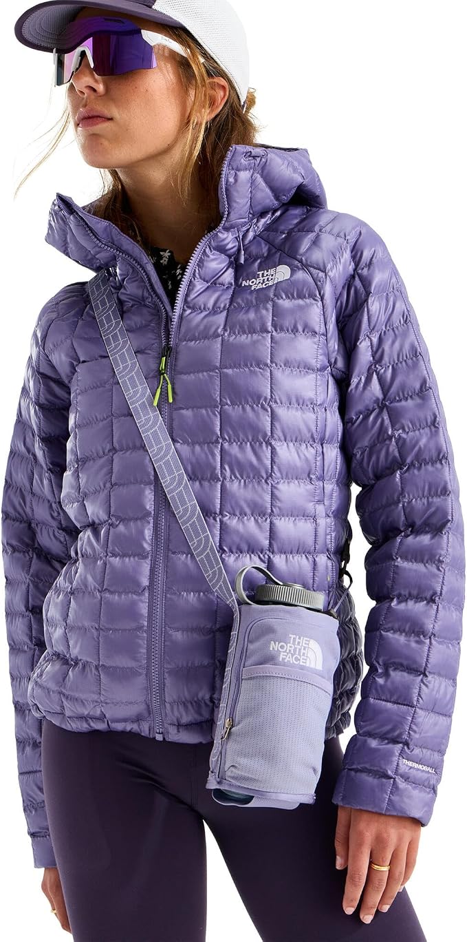 The North Face Borealis Water Bottle Holder - Adjustable Strap, Water-Repellent Finish, External Pocket with Key Hook, Pale Plum Light Heather/Pale Plum, One Size | Adjustable Strap, Water-Repellent Finish, External Pocket - Image 5