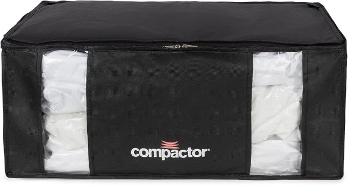 Compactor - Set of Black XXL Vacuum Bags with 3 Large Chests Storage Cabinet, Dressing Room, Moving Home, Compatible with Vacuum and Vacuum Pump, Compresses Duvets, Pillows and Clothes - Image 4