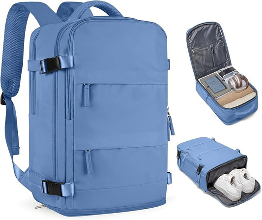 Travel Backpack for Women Airline Approved Carry on Backpack for Airplanes Mochila De Viaje Personal Item Travel Bag Spirit Airlines Personal Item Bag 18x14x8 Backpack for Traveling on Airplane by coofay