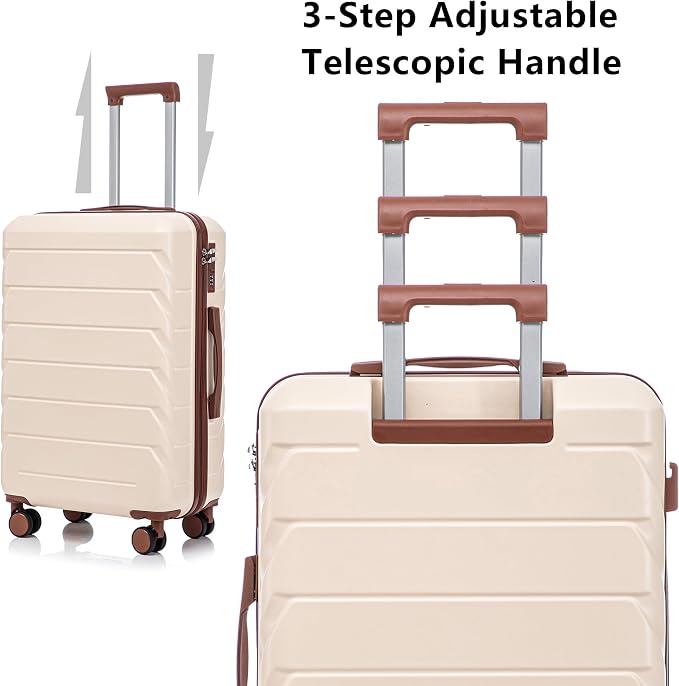 Luggage Sets 3 Pcs Suitcase set, ABS Hardside Suit case with Spinner Wheels Lightweight - Image 2