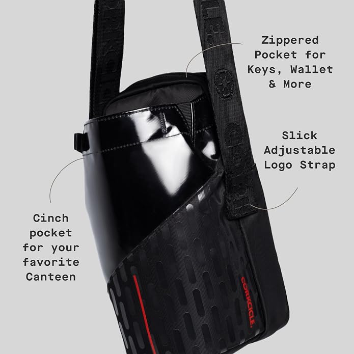 Corkcicle Crossbody Water Bottle Bag - Adjustable Sling Holder For 16–40 Oz Canteens - Water Bottle Bag for Travel, Workouts & Daily Use with An Adjustable Strap for All-Day Comfort - Image 4