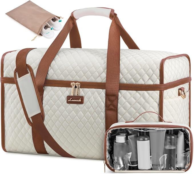 LOVEVOOK Travel Duffle Bag - Weekender & Overnight Bag with Toiletry & Wet Pocket, Carry-On Size, 3pc Set by LOVEVOOK