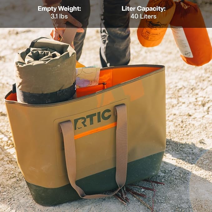 RTIC Ultra-Tough Tote Bag, Waterproof for Beach, Pool, Towel, Grocery, Shopping, Heavy-Duty, Puncture Resistant - Image 5