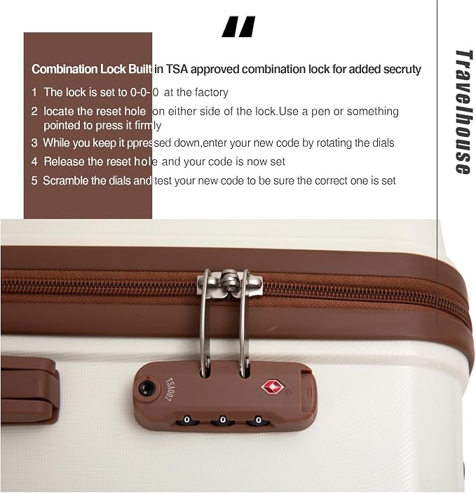 Luggage Sets 3 Piece,Suitcases with Double Spinner Wheels and TSA Lock,Hardcase 3 set Luggage with Travel Duffle Bag,Carry On Luggage Set - Image 4