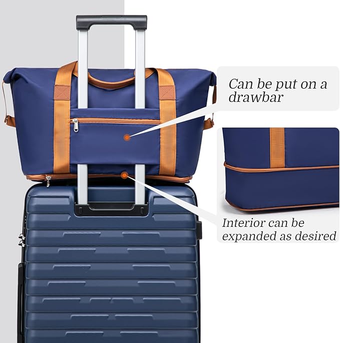 Cosbarn Luggage Sets 5 Piece Suitcases with Wheels, Suitcase Set ABS Hard Case Luggage with Spinner Wheels Durable Travel Luggage - Image 5