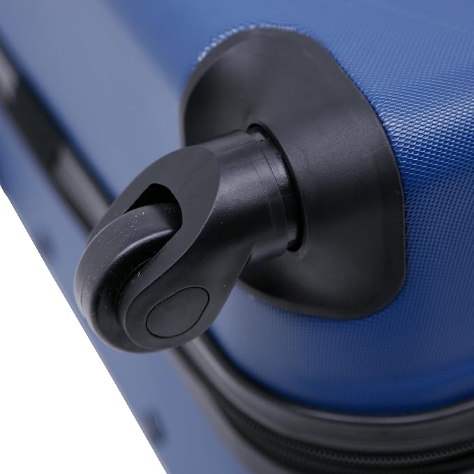 Wrangler 4 Piece Miami Luggage and Packing Cubes Set, Blue - Image 10