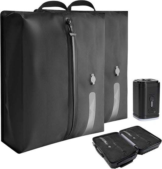 Travel Compression Storage Bags Reusable Bags Rechargeable Wireless Pump Portable Space Saver Bags for Travel-Vacuum Packing Seal for Clothes, Blankets, 19.7×15.7×5.9in, Suitcase Backpack & Luggage by LORAK