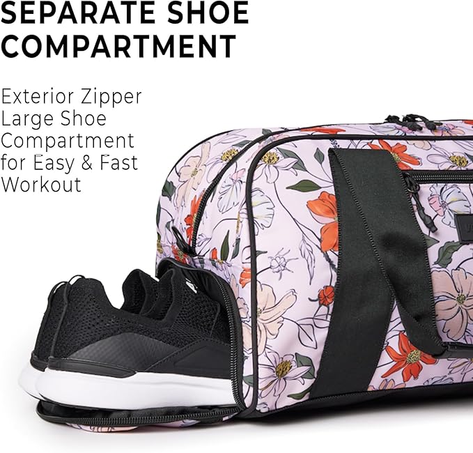 Vooray Burner Duffel Bag - 23L Small Gym Bag for Women and Men with Shoe Compartment, Lightweight Travel Duffel for Training, Sports, Overnight Use - Image 4