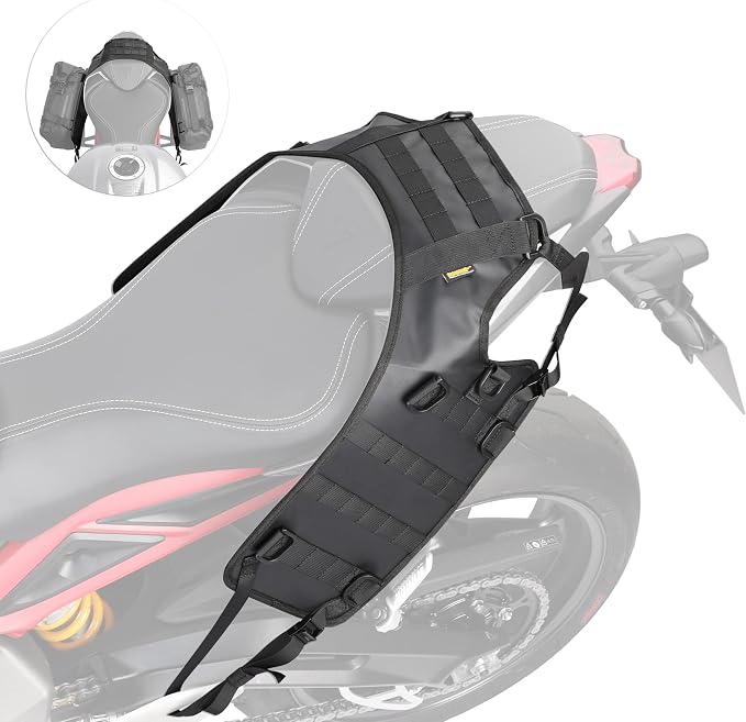 Rhinowalk Motorcycle Mount Base, Motorcycle Tail Bag Saddle Bag/Tail Bag/Seat Bag Universal Saddle Bag Mount Base by Rhinowalk