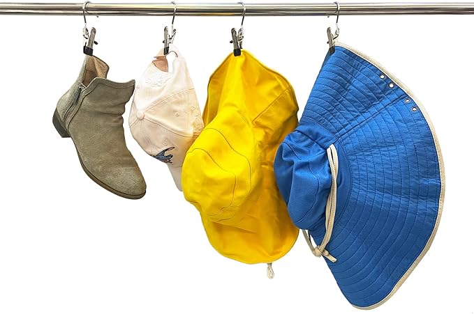 Boot Hangers for Closet, 100 Pack Hanging Clips Hook Clothes Pins for Laundry, Hanger Clips Towel Clips Boot Organizer for Home and Travel, Clothespins Clip Hangers for Pants Hats Socks Gloves - Image 7