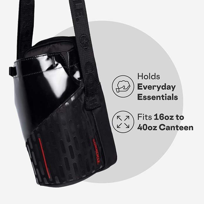 Corkcicle Crossbody Water Bottle Bag - Adjustable Sling Holder For 16–40 Oz Canteens - Water Bottle Bag for Travel, Workouts & Daily Use with An Adjustable Strap for All-Day Comfort - Image 3