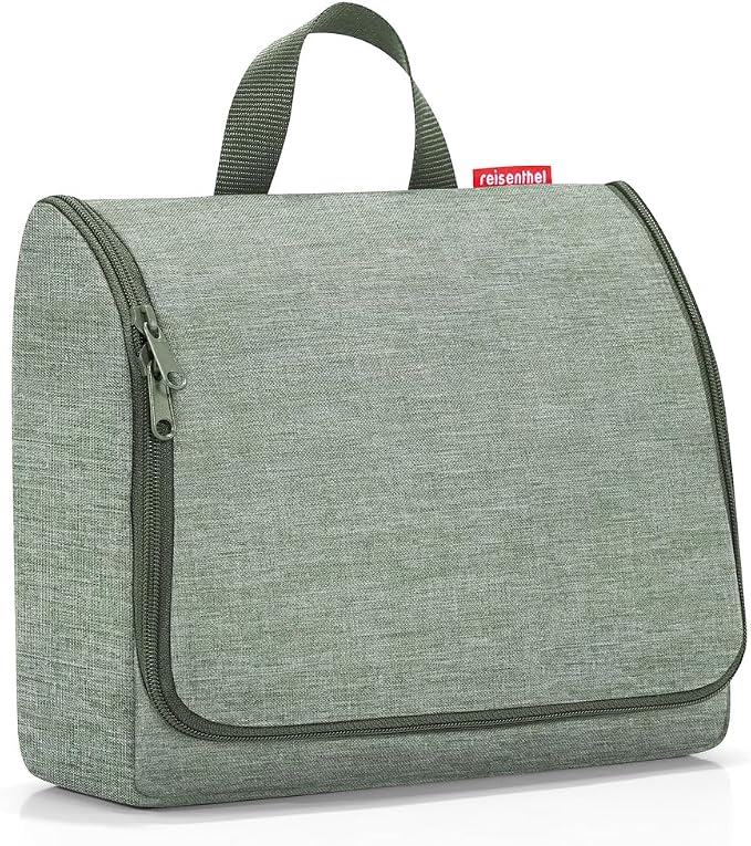 reisenthel Toiletbag XL Practical Toiletry Bag with Hook, Water-Repellent Material, Twist Sage, XL, Practical/travel-friendly - Image 2