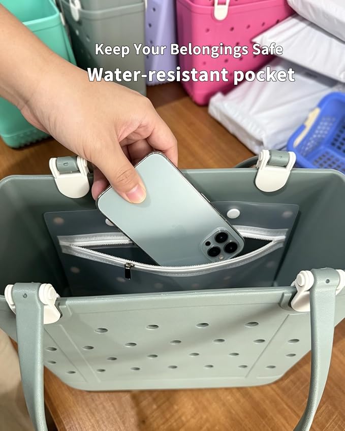 Lightweight Extra large Rubber Beach Bag Small mini Tote Bag for Gym Waterproof medium Open Handbag for Pool Sports - Image 6
