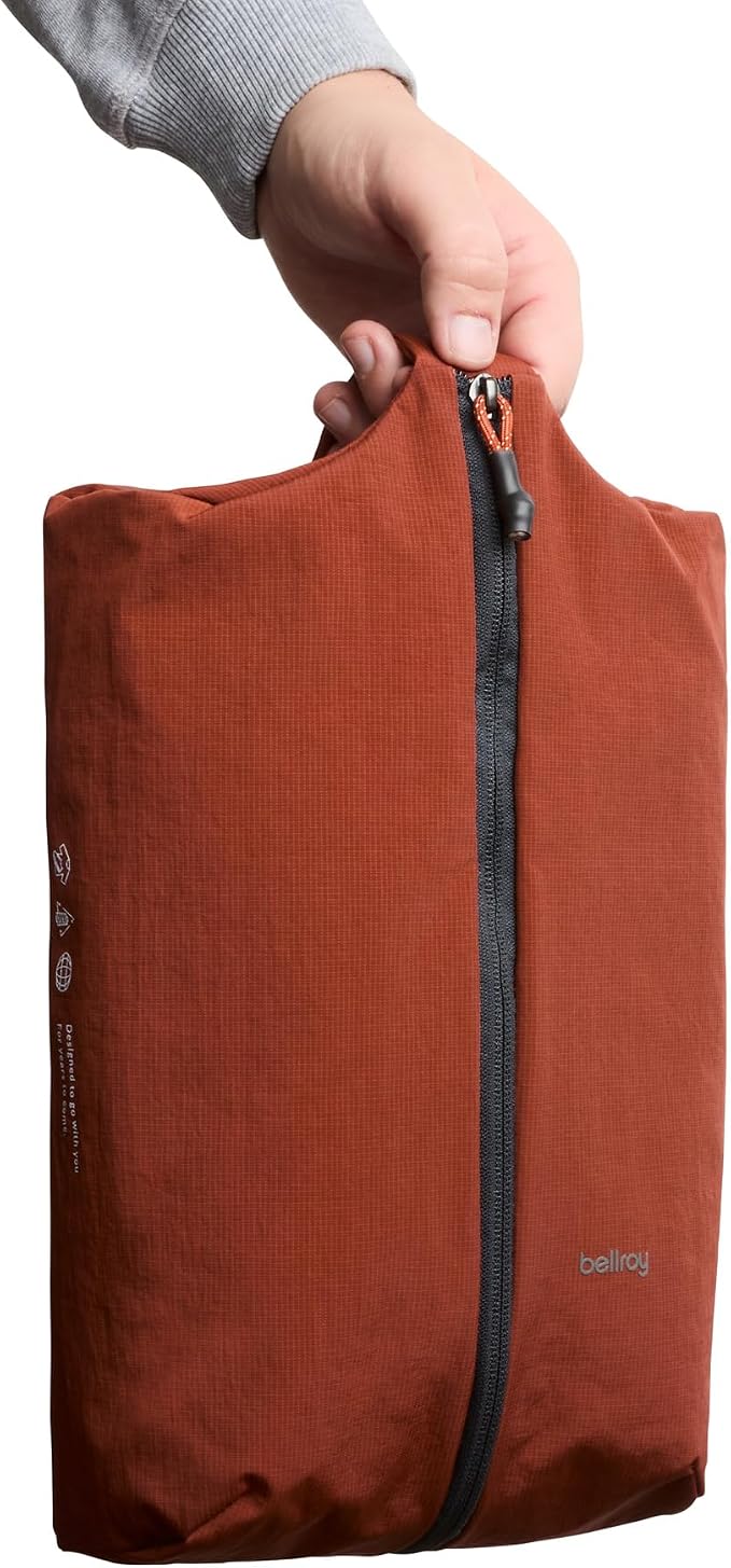 Bellroy Lite Packing Caddy 8L (Travel Organizer Packing Cube, Zip-up Storage Solution for Travel Near or far) - Clay - Image 5