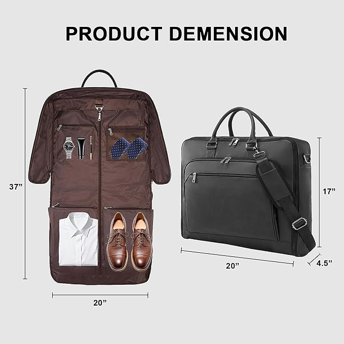 Garment Bag for Travel Large Carry on Garment Bags Men Women | Garment Suitcase Bags - Image 3