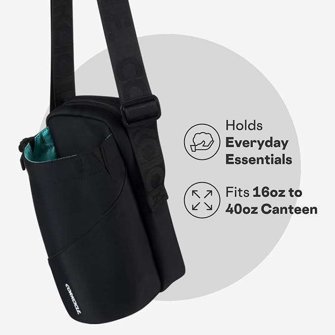 Corkcicle Cooler Sling Bag Crossbody Holder, Perfect for Holding 16 oz - 40 oz Canteen Water Bottle - Image 4