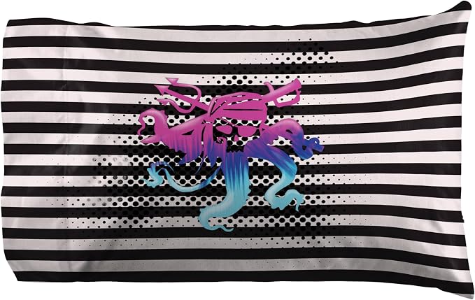Jay Franco Kids Sheet Set with Fitted, Flat Sheets & Pillow Cover - Ultra-Soft Bedding with Pillowcase for Room Decor, Multi Color - Descendants, 4 Piece Full - Image 4