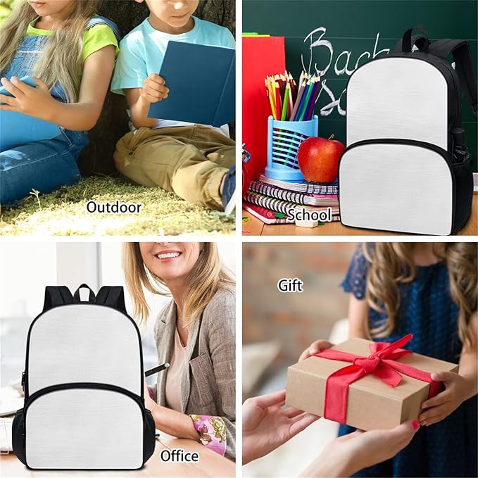 Kids School Bag Psychedelic Astronaut Backpack for Boys with Lunch Box Cooler Water Bottle Sleeve Cover Small Portable Pencil Pen Case Back to School Supplies - Image 4