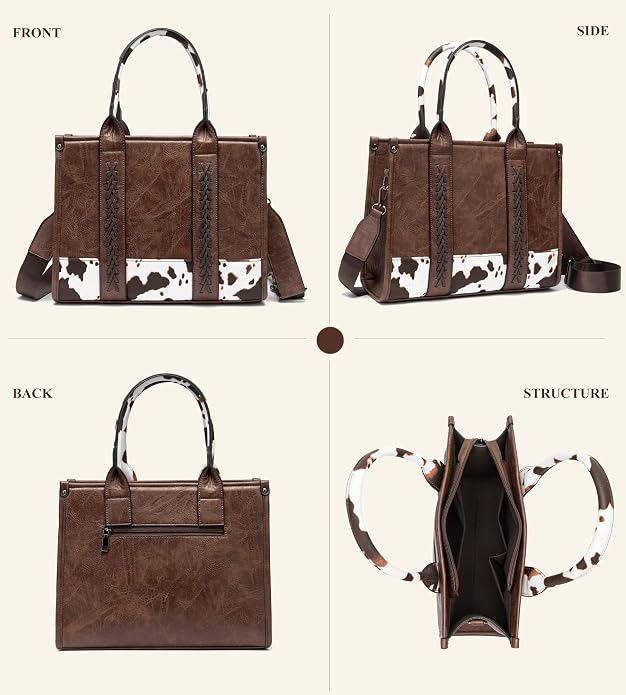 KingTo Women's Crocodile Pattern Satchel Handbags Stylish Tote Handbags crocodile purses for women 3 Pcs Set (B-blue) - Image 4