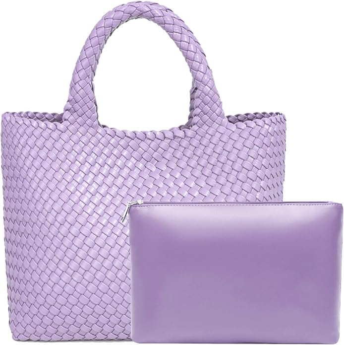 JINMANXUE Fashion Woven Bag Shopper Bag Travel Handbags and Purses Women Tote Bag Large Capacity Shoulder Bags by JINMANXUE