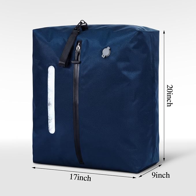 3 Pcs Travel Vacuum Seal Bags 48l with Liquid Erasable Pen Vacuum Sealed Compression Storage Bags Carry-on Compression Packing Cubes for Luggage Backpacks Suitcase Clothes - Image 2
