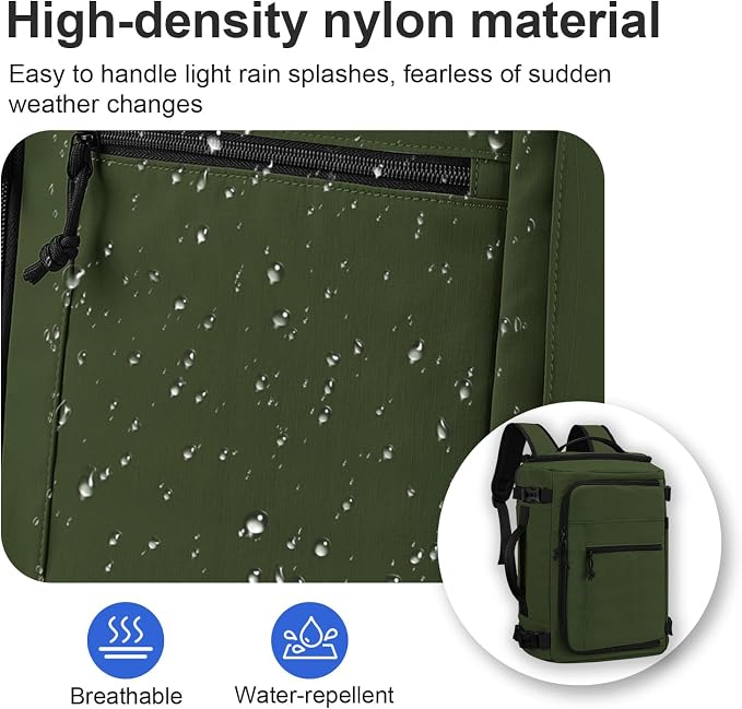 Carry On Travel Backpack Flight Approved Laptop Backpack for Women Men | Personal Item Travel Bag, Casual Weekender Daypack with Wet Pocket for Business, Hiking - Image 5