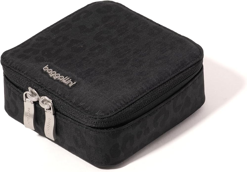 Baggallini Travel Jewelry Box - Lightweight 4.7”x4.7”x1.9” Travel Jewelry Case - Image 5