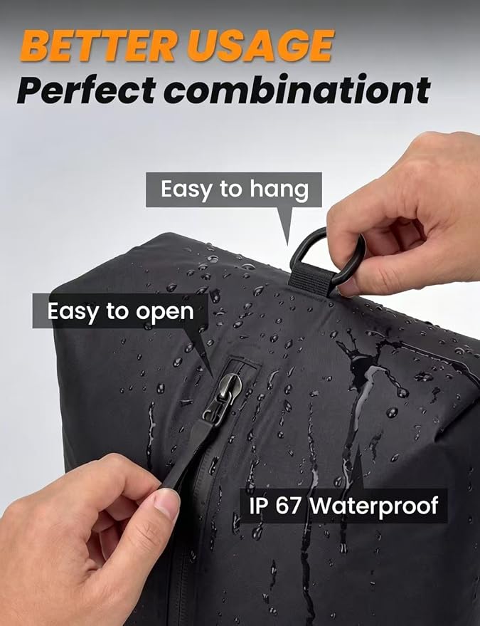 12 Pack Travel Vacuum Bags with Rechargeable Pump, 10 Clear PA and PE Compression Bags and 2 Black 18L TPU Pouches, Vacuum Seal Bags for Clothes, Luggage, Suitcase and Closet Storage - Image 6