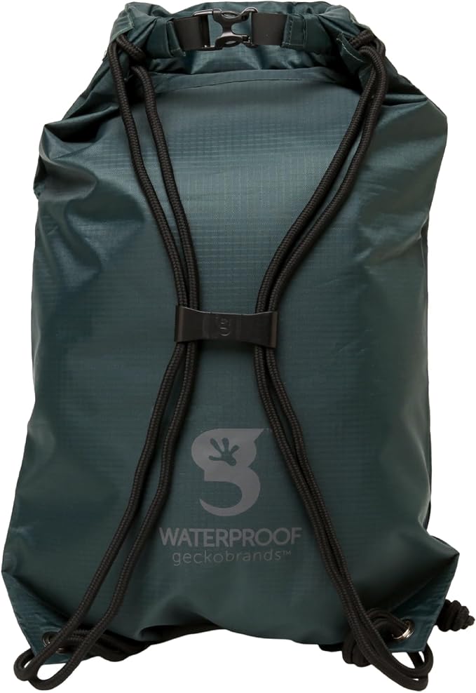geckobrands Embark 10L Drawstring Backpack – Waterproof, Lightweight Dry Bag for Beach, Hiking, and Light Water Activities - Image 2