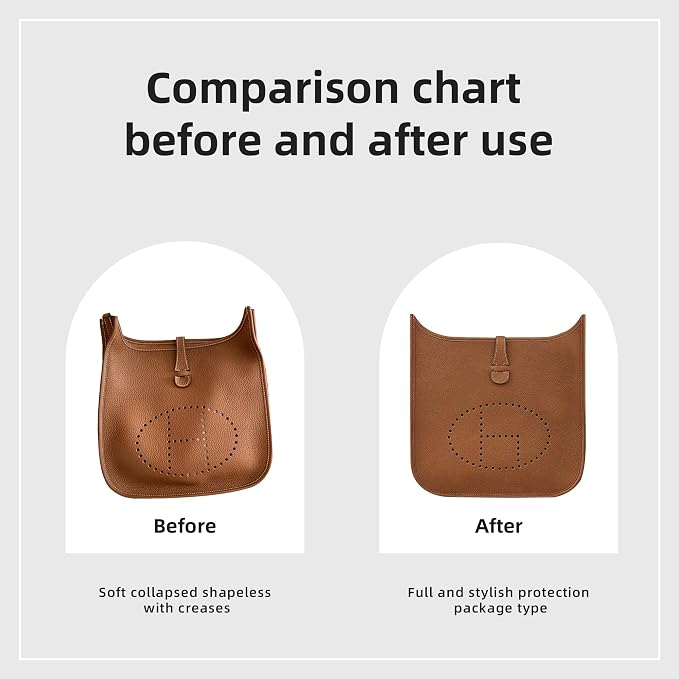 DGAZ Silky Purse Organizer Insert Fits Evelyne TPM/PM/GM/TGM Bags, Luxury Handbag & Tote Organizer, Simplicity bag organizer（Gold,TPM） - Image 5