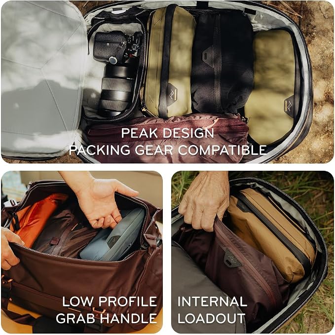 Peak Design Small Wash Pouch, Eclipse, Weatherproof Travel Toiletry Bag, Upright or Hanging Toiletry Kit with Pockets, Magnetic Toothbrush Pocket, Wide UltraZip Opening, Toiletry Bag for Men and Women - Image 3